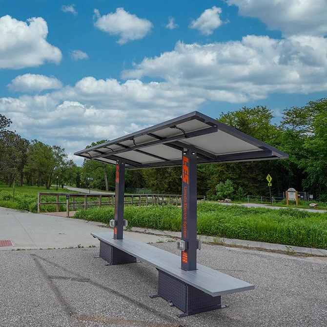 Solar bench