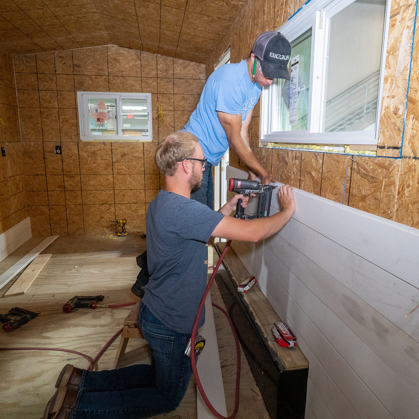 Installing drywall