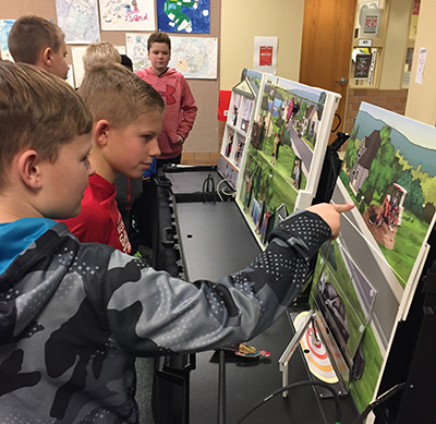 Kids doing Hazard Hamlet demo