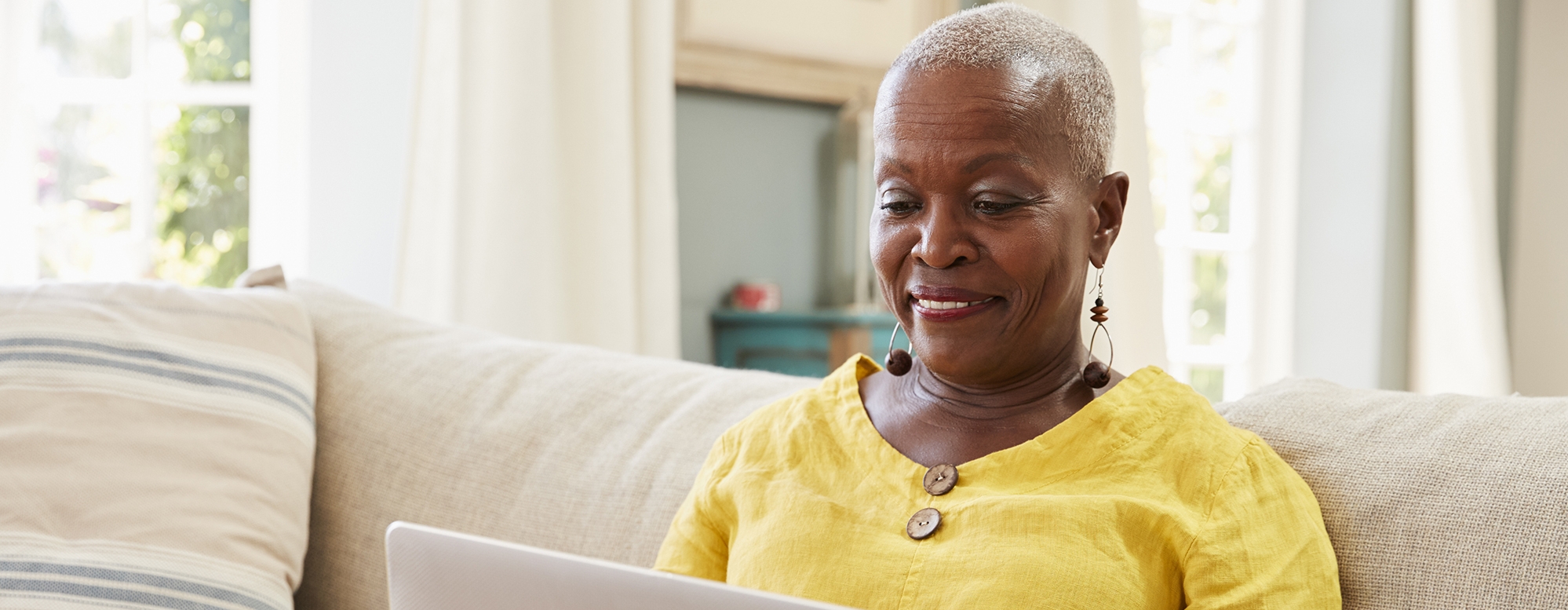 Person paying bill via laptop