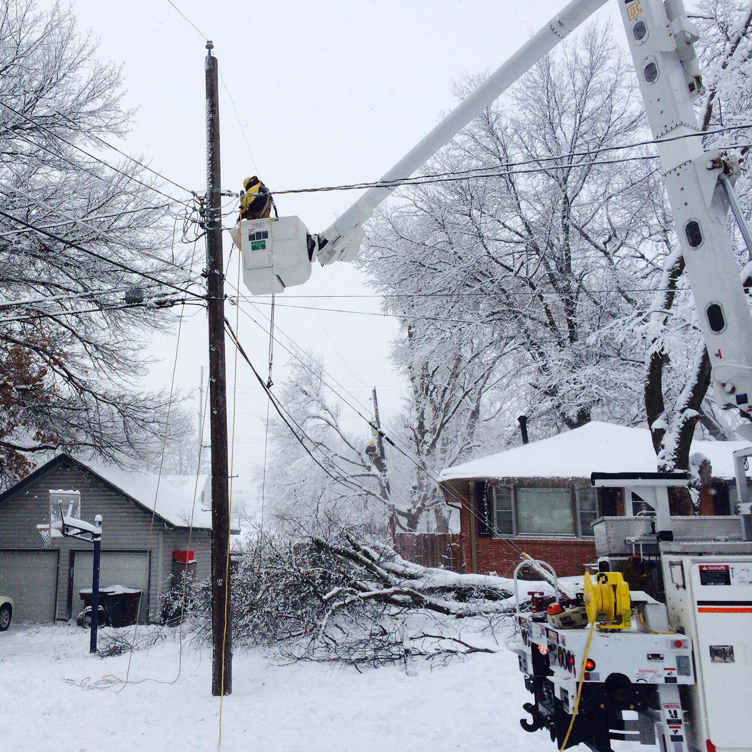 Power restoration during winter