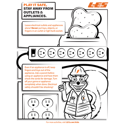 LES ENERGIZERS coloring sheet: appliances